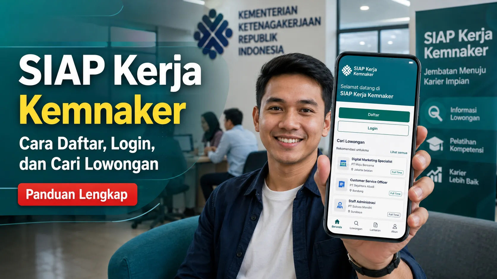 Cara Daftar SIAPkerja Kemnaker 2026: Panduan Lengkap Aktivasi Akun OTP