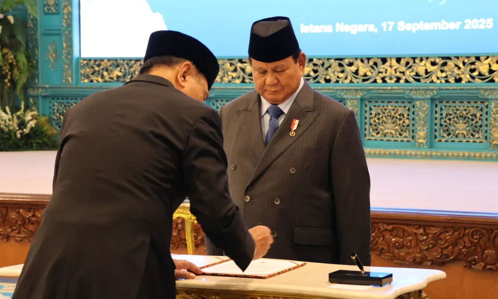 Presiden Prabowo Subianto dalam agenda reshuffle kabinet