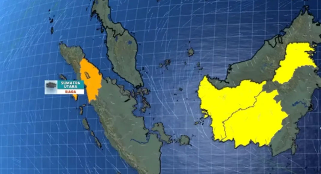 Kondisi Cuaca Sumatera Utara Siaga