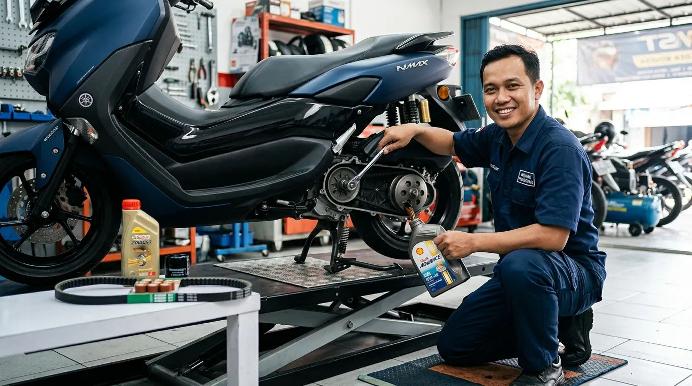 Cara Merawat Motor Tetap Optimal: Panduan Ganti Oli 5.000–10.000 Km dan Standar Perawatan CVT Terbaru