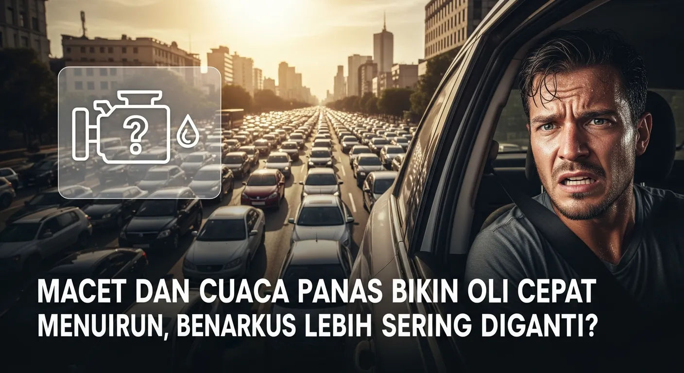 Oli Mesin Cepat Menurun Akibat Macet dan Cuaca Panas, Inilah Alasan Mengapa Jadwal Ganti Harus Lebih Cepat