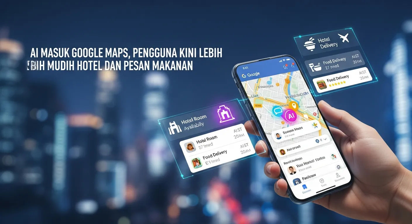 AI Google Maps Kini Memudahkan Pencarian Hotel dan Layanan Pesan Makanan Secara Instan