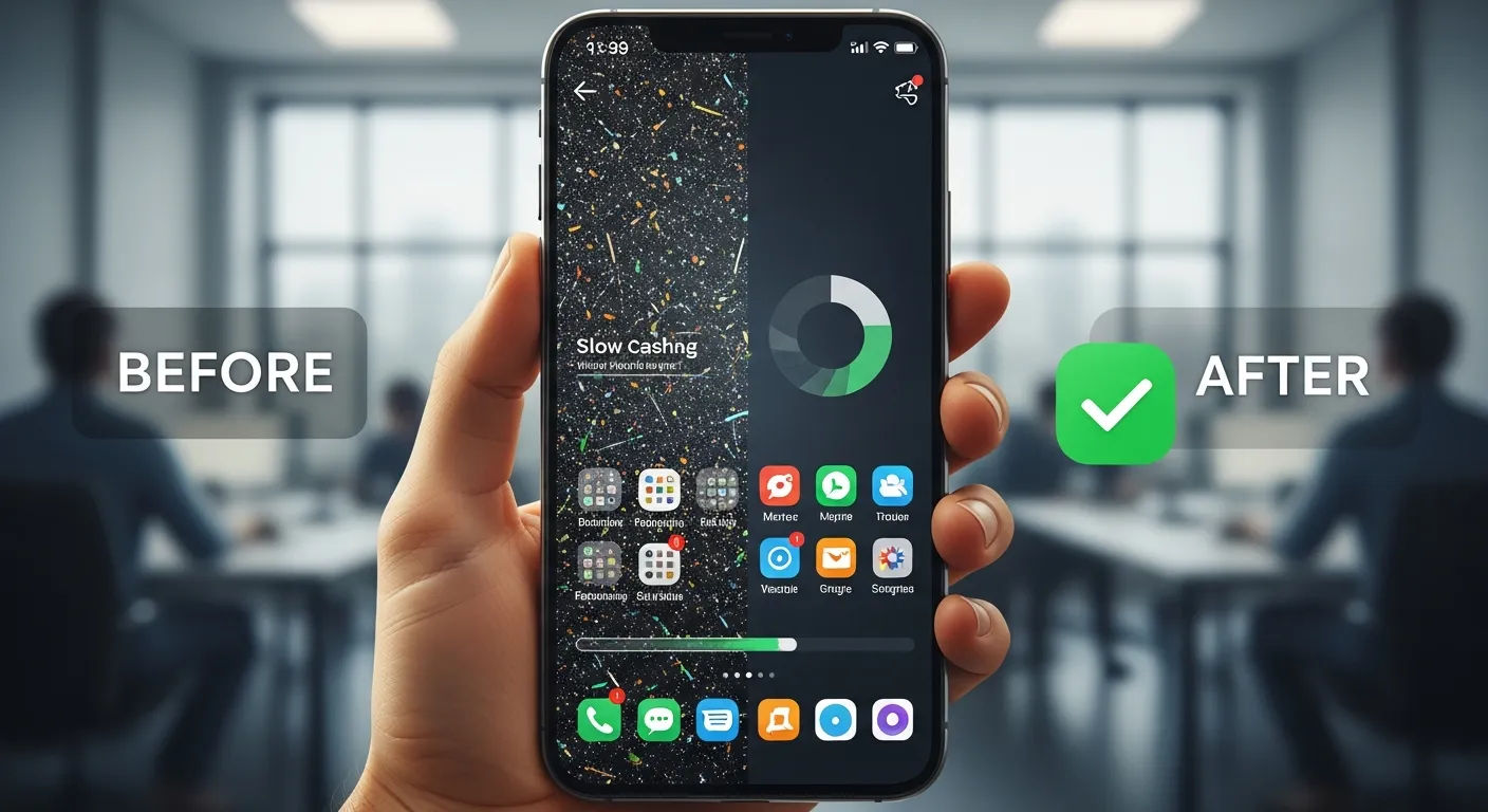 Grafik performa sistem operasi setelah pembersihan cache