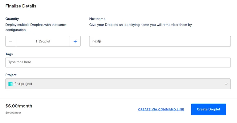 DigitalOcean Droplet: Change Hostname