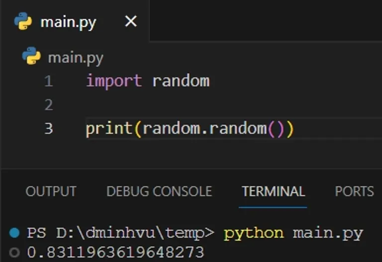 Generate Random Number Between 0 and 1 in Python