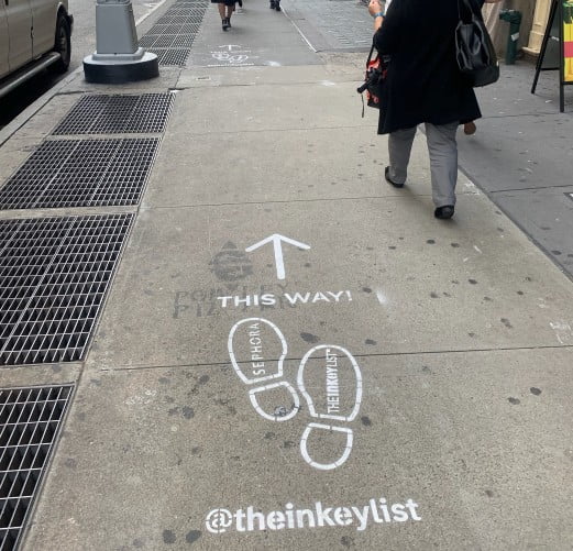 chalk stencil marketing