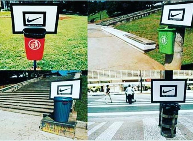 nike basketball trash