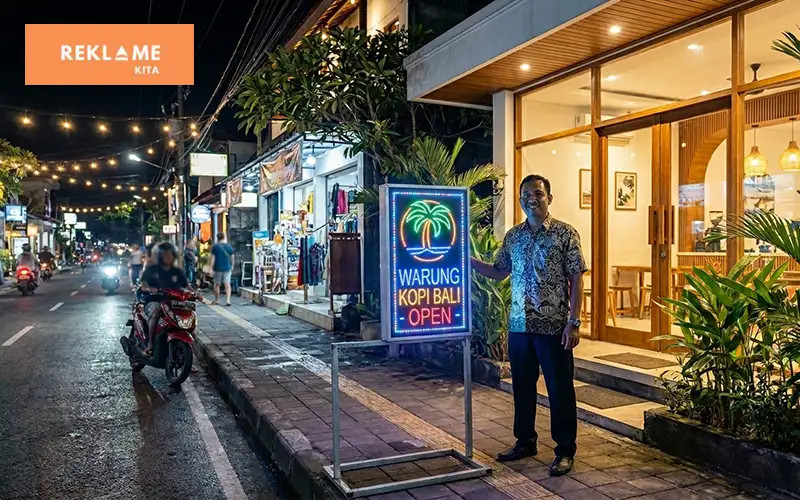 Neon box berdiri