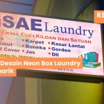 Contoh desain neon box laundry