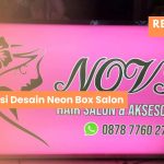 Desain Neon Box Salon