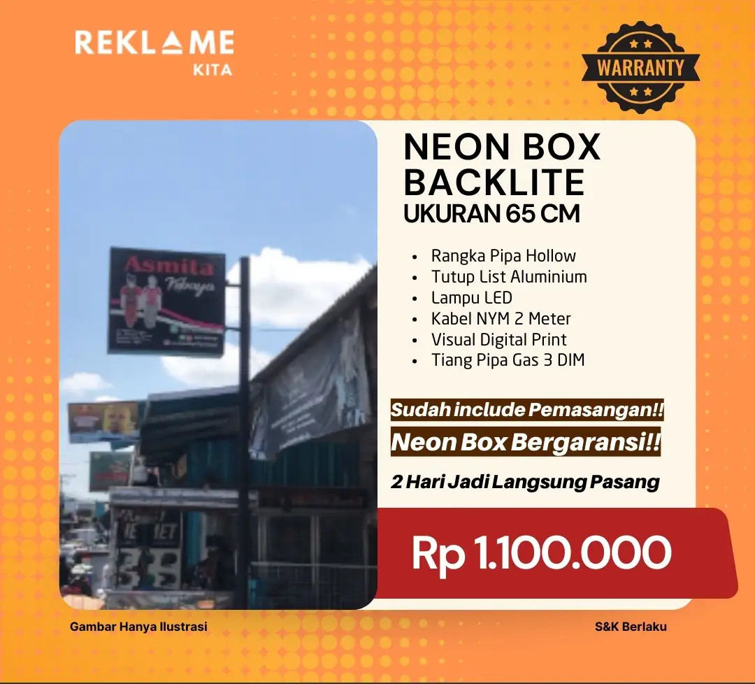 harga neon box denpasar