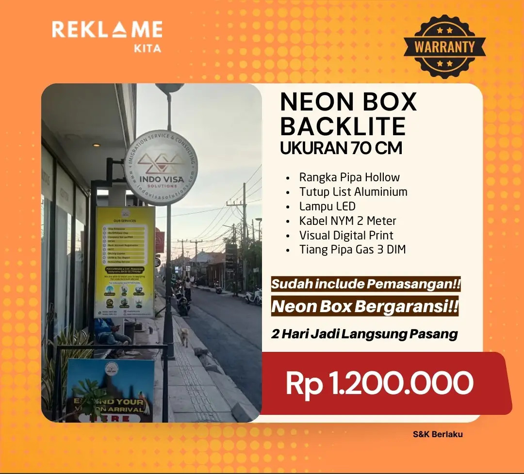 jasa neon box murah di bali