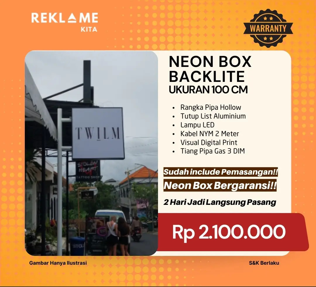 pasang neon box di bali
