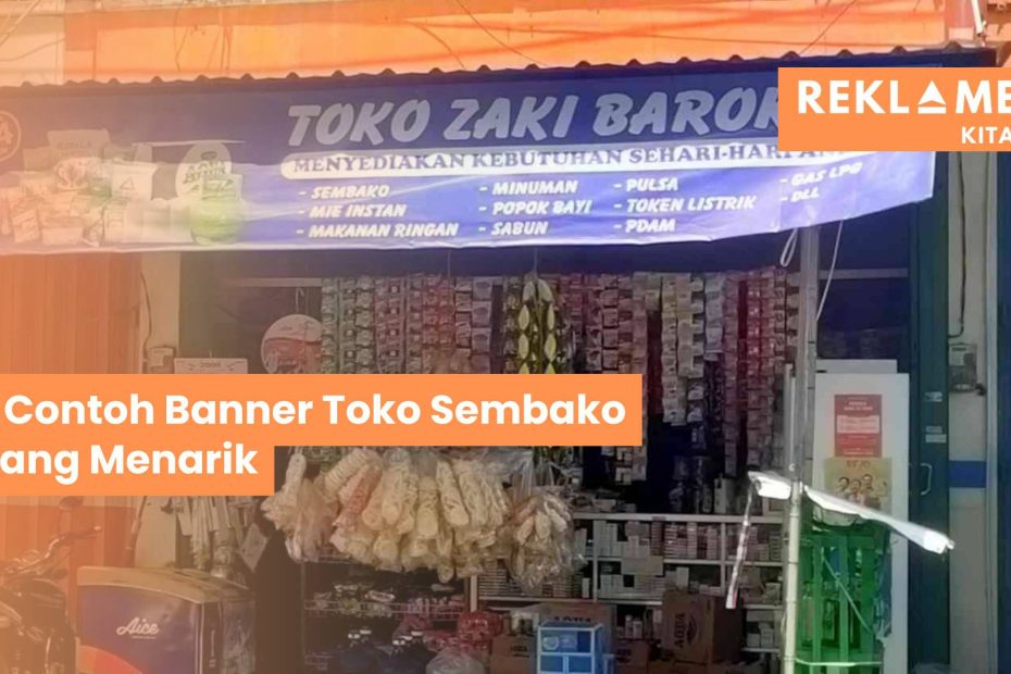 contoh banner toko sembako