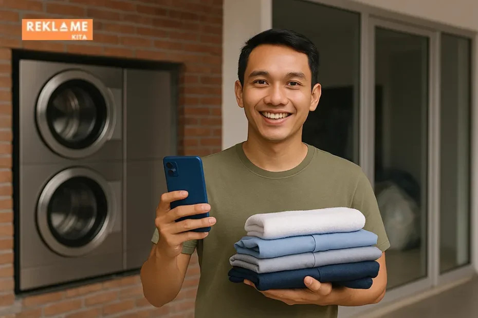 Menerapkan Digital Marketing pada Bisnis Laundry Rumahan bukan hal yang sulit. Mulai dari Google Maps, media sosial, konten bermanfaat, WhatsApp Business, sampai iklan online, semuanya bisa membuat bisnis laundry rumahan naik kelas.