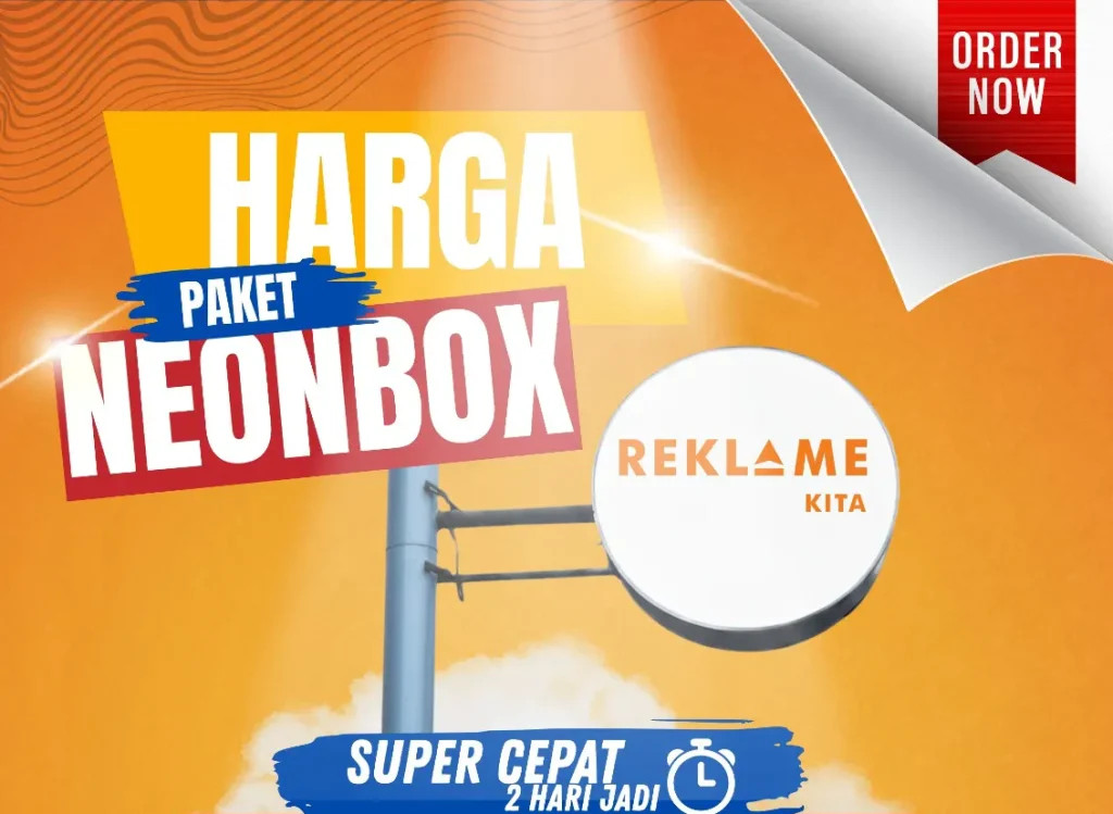 Harga neon box di Bali pada tahun 2026 umumnya berkisar antara 2 jutaan hingga 3 jutaan, tergantung ukuran, jenis material, dan kebutuhan pemasangan indoor atau outdoor.