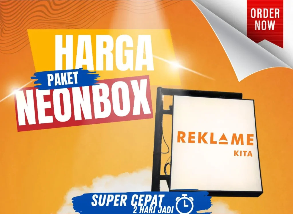 Harga neon box di Bali pada tahun 2026 umumnya berkisar antara 2 jutaan hingga 3 jutaan, tergantung ukuran, jenis material, dan kebutuhan pemasangan indoor atau outdoor.