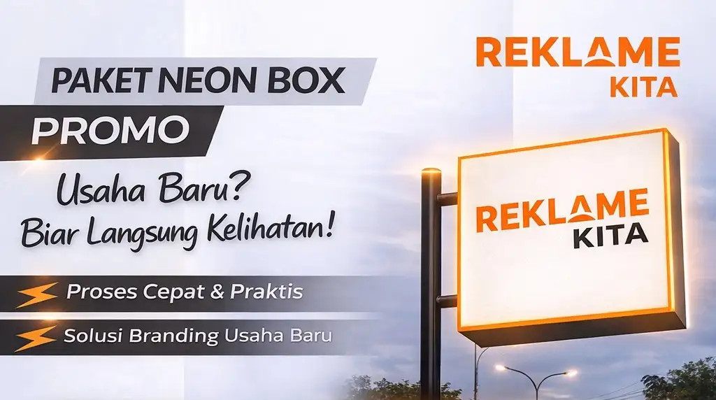 Harga neon box di Bali pada tahun 2026 umumnya berkisar antara 2 jutaan hingga 3 jutaan, tergantung ukuran, jenis material, dan kebutuhan pemasangan indoor atau outdoor.