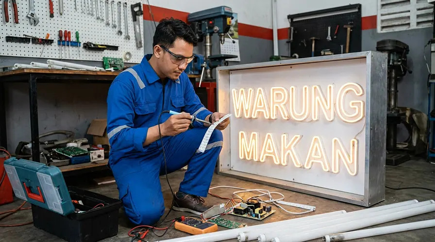 Merawat neon box secara rutin adalah kunci untuk menjaga tampilannya tetap optimal dan berfungsi dengan baik dalam jangka panjang.