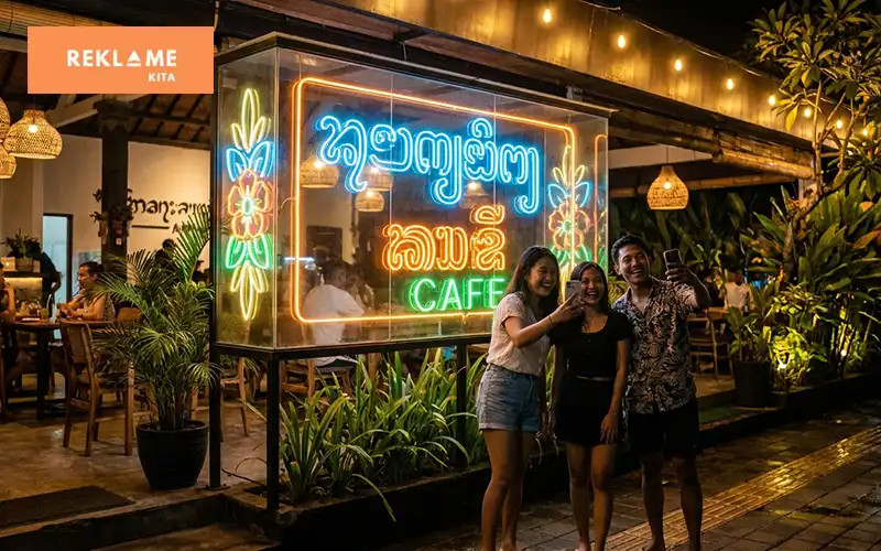 Saat ini, tren desain neon box Bali terus berkembang mengikuti kebutuhan bisnis modern, mulai dari konsep minimalis hingga desain yang lebih kreatif dan estetik.