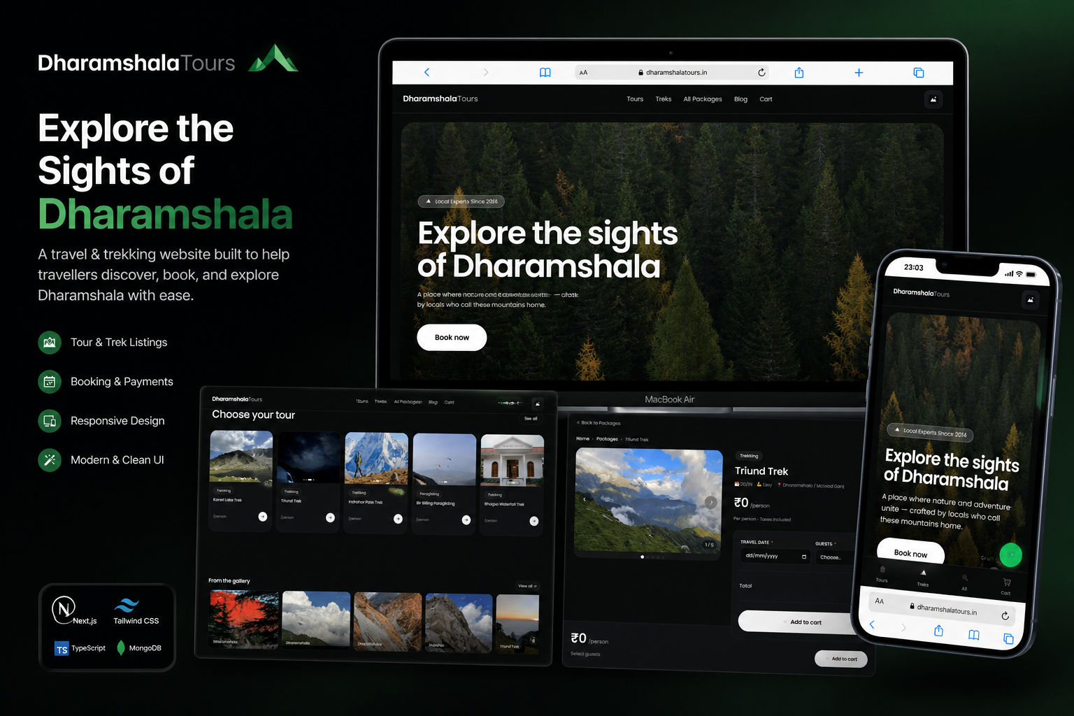 Dharamshala Tours — desktop home