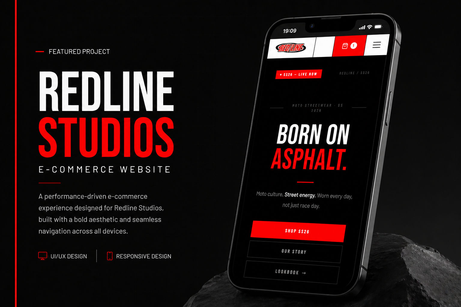 Redline Moto — collection grid