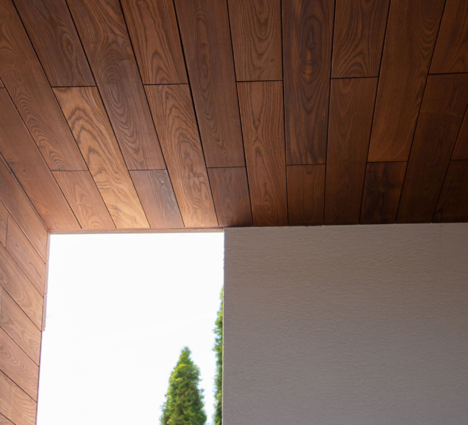 Houten gevelbekleding