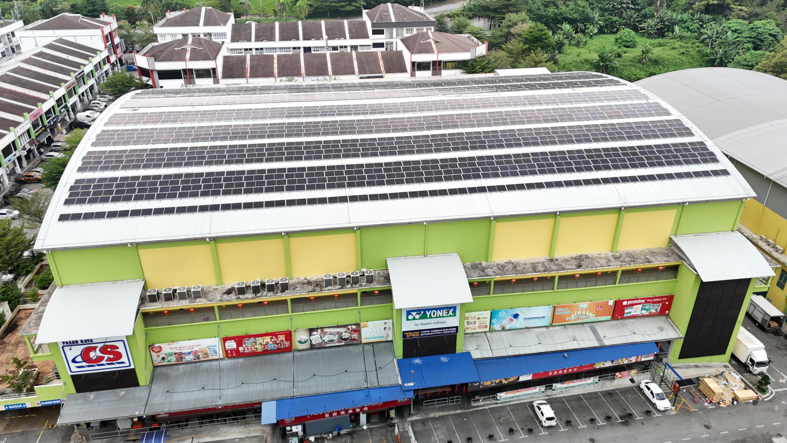 CS Pasaraya rooftop solar installation at Alam Damai Cheras by Inhome Solar