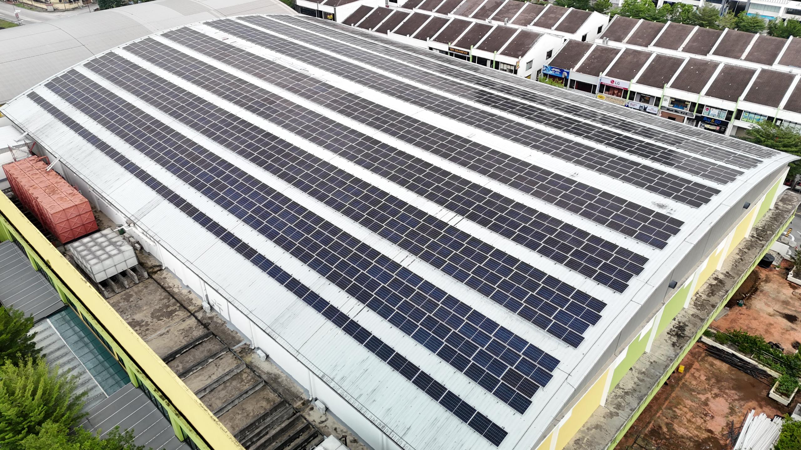 CS Pasaraya rooftop solar installation at Alam Damai Cheras by Inhome Solar