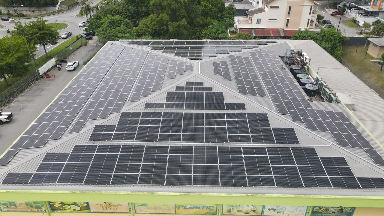 CS Pasaraya rooftop solar installation at Kajang Saujana by Inhome Solar
