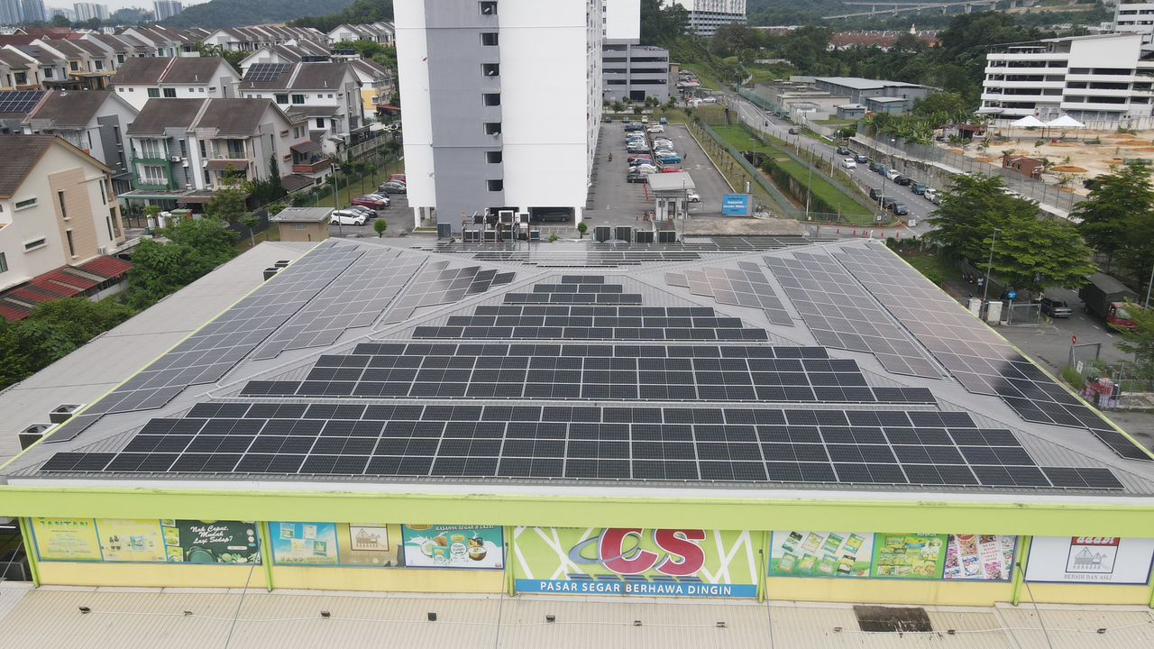 CS Pasaraya rooftop solar installation at Kajang Saujana by Inhome Solar