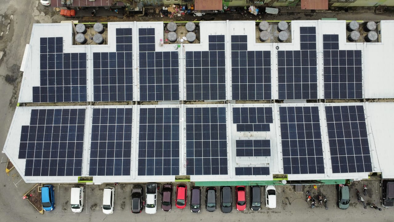 CS Pasaraya rooftop solar installation at Hulu Langat by Inhome Solar
