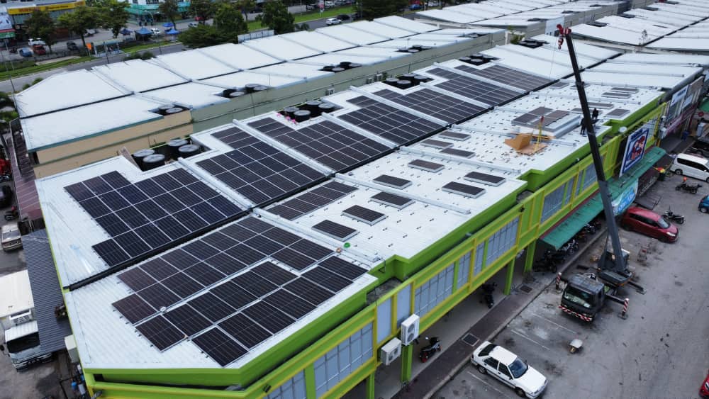 CS Pasaraya rooftop solar installation at Hulu Langat by Inhome Solar