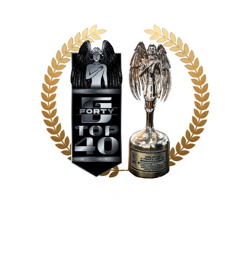 Malaysia G Forty Top 40 2021 — Corporate Achievement badge