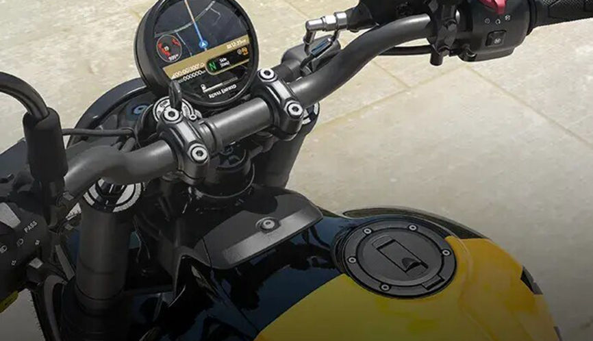 Royal Enfield Guerilla 450 Analogue Headlight & Suspension