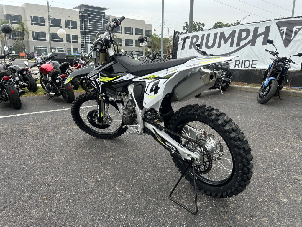2025 Triumph Tf450-Rc Edition, Jet Black / Pure White with 0 Miles