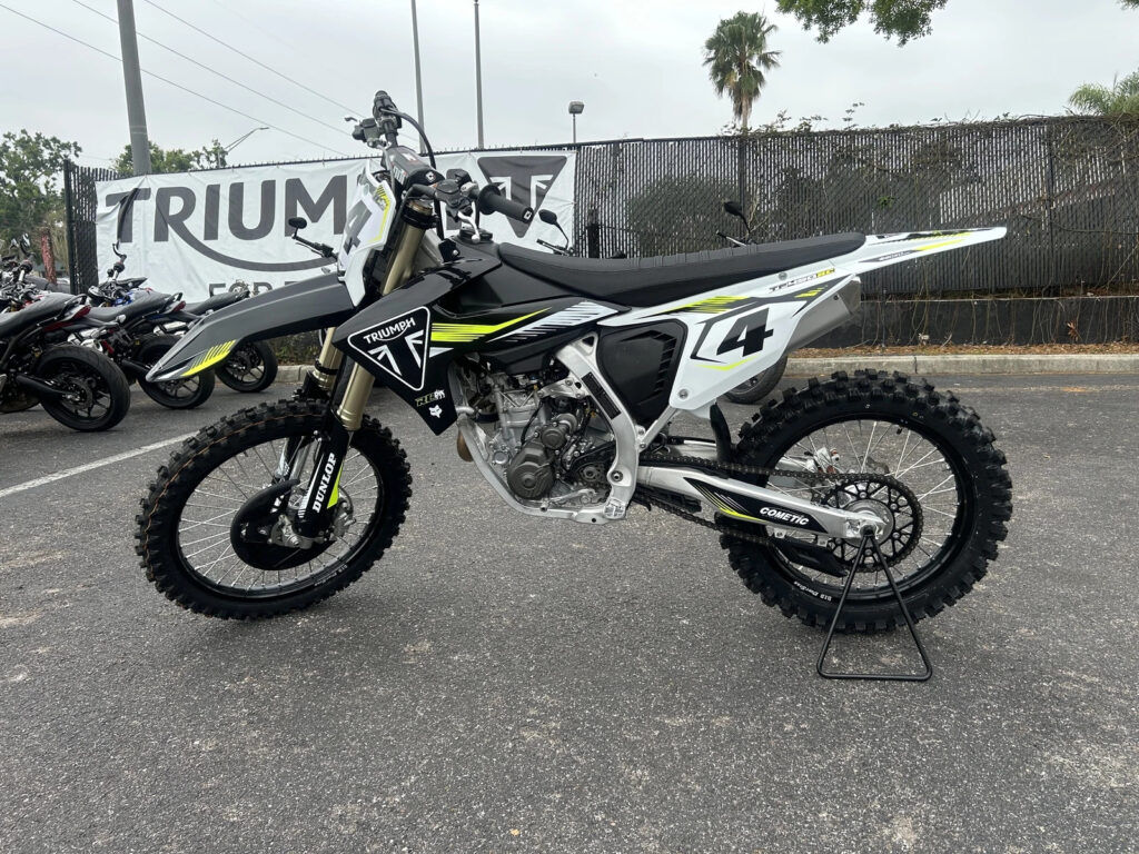 2025 Triumph Tf450-Rc Edition, Jet Black / Pure White with 0 Miles