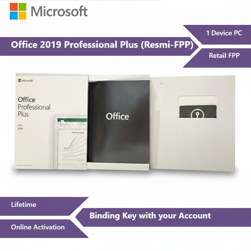 Office 2019 Professional Plus (Retail FPP Resmi)