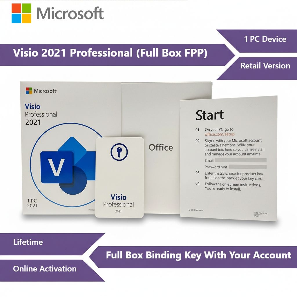 Visio 2021 Professional (Full Box - Resmi)