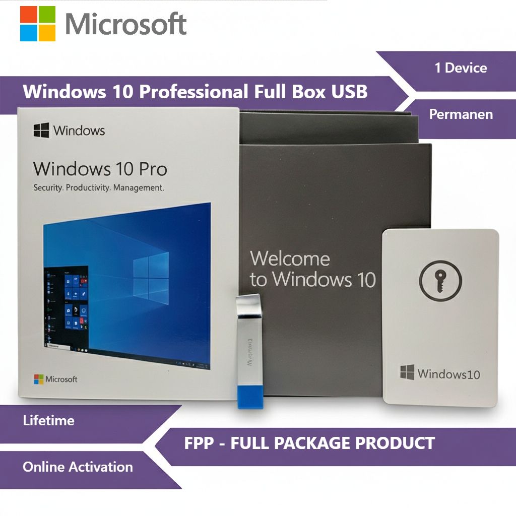 Windows 10 Professional 32/64 Bit FPP RESMI