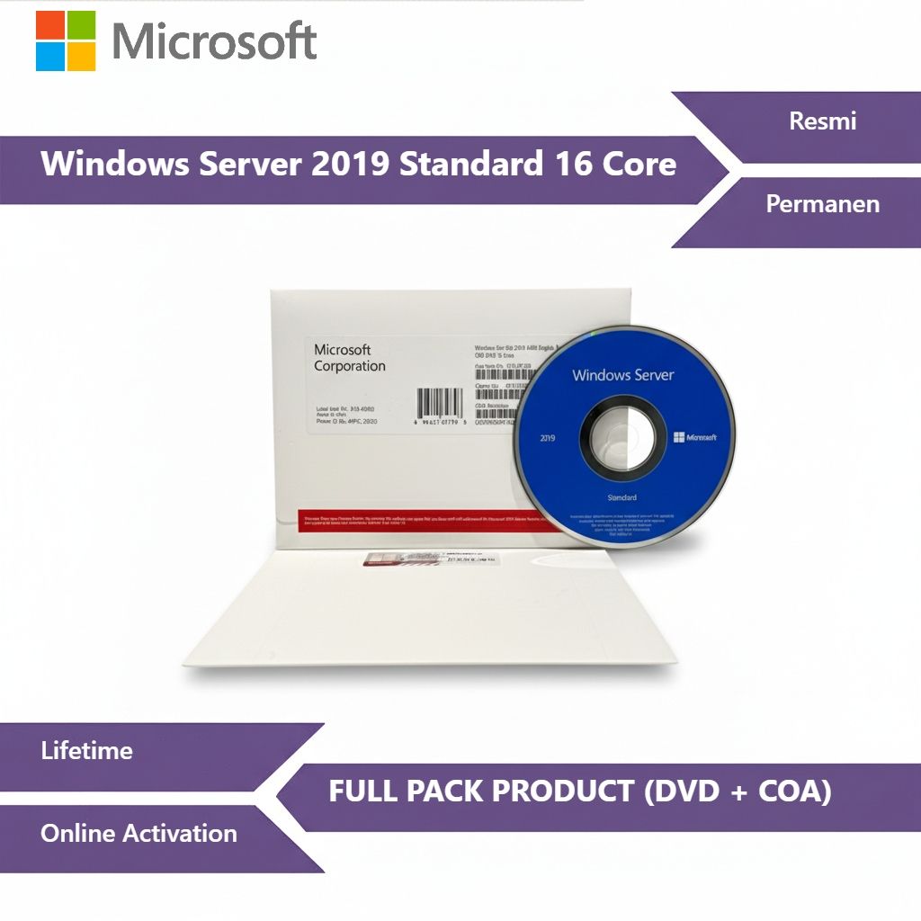 Windows Server 2019 Standar 16 Core 64Bit  English Ver