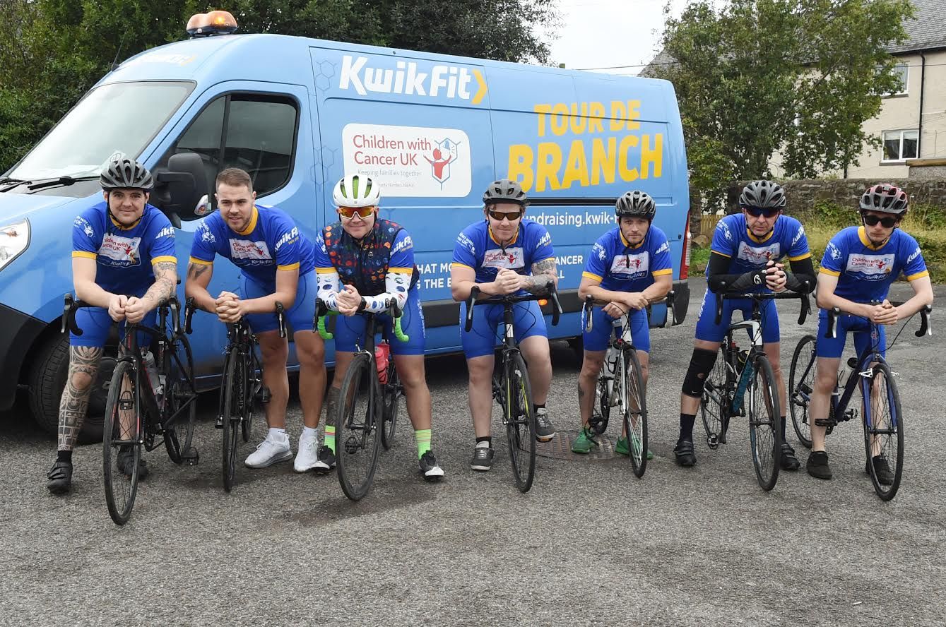 Charity cycle passes through Annan