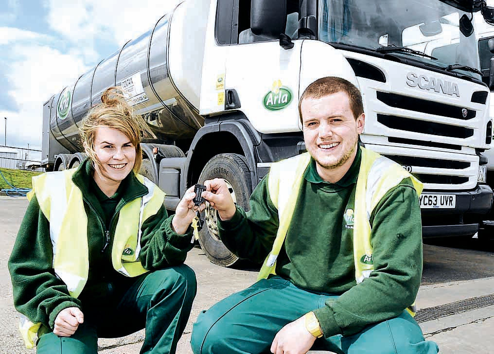 Lorry lass Heather is turning heads