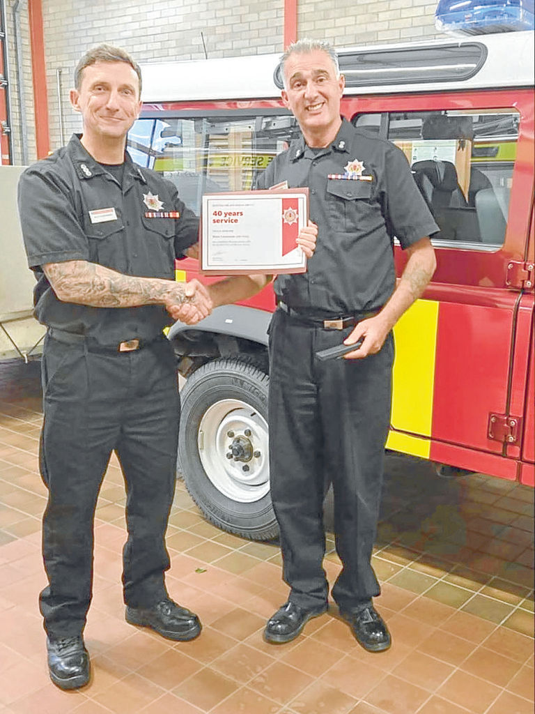 Milestone thanks for firefighter