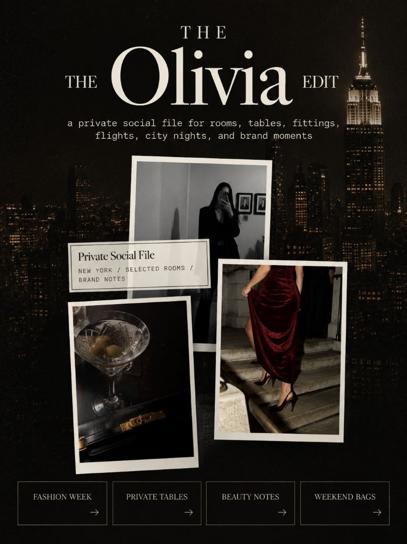 The Olivia creator world for polished fashion, events, travel, hospitality, and brand partnerships