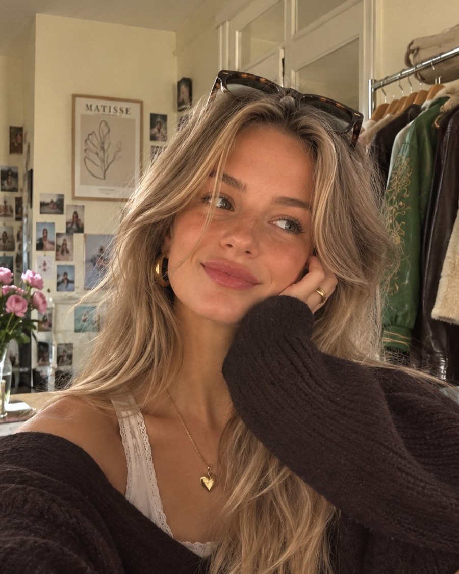 The Rachel portrait in a styled closet