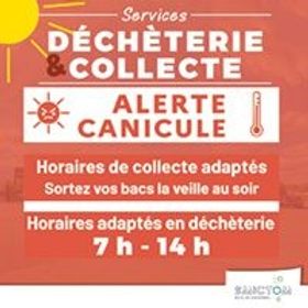 Alerte canicule : horaires exceptionnels à la déchèterie ce lundi 22 juin