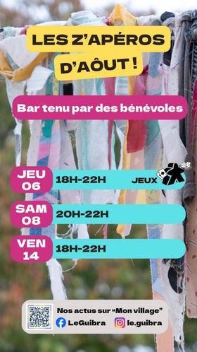 BAR  •  Les  z’apéros d’août