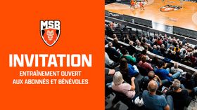 Entraînement ouvert aux abonnés et bénévoles