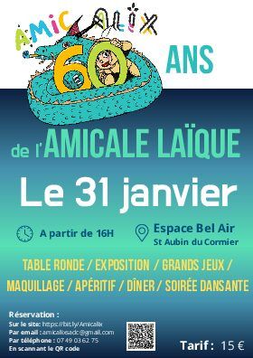 Soirée 60 ans de l’Amicale Laïque